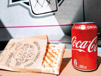 Meal deal with a French Takos and a drink